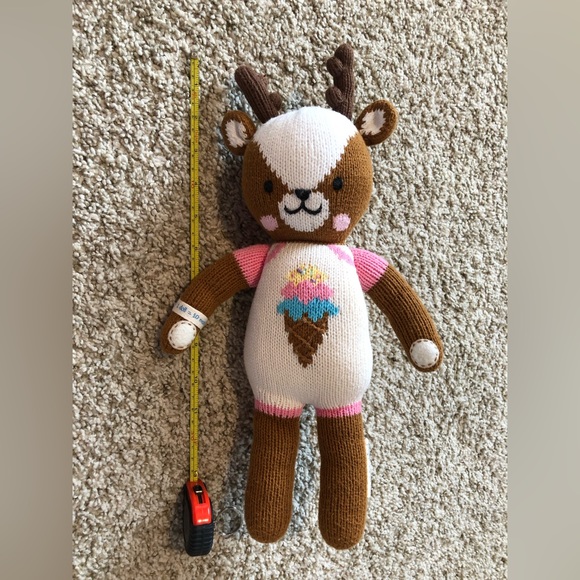 Cuddle+Kind Other - Cuddle + Kind Willow the Deer Hand Knit Doll